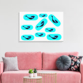 水中人魚の泳ぎ キャンバスプリント (インサイチュ (リビング))