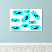 水中人魚の泳ぎ キャンバスプリント (インサイチュ (ウッドフロア))