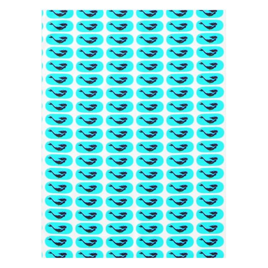 水中人魚の泳ぎ テーブルクロス (正面)