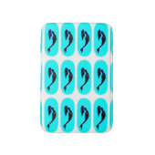 水中人魚の泳ぎ バスマット (正面縦)