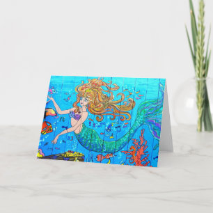水中人魚のnotecard カード