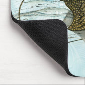 水中優雅な手色彩の鮮やか華美イーグル線 マウスパッド (コーナー)