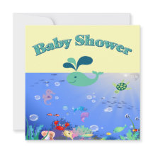 水中冒険ベビーシャワーボーイまたは少女