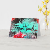 「水中動植物」よくはしゃぐありがとう カード (黄色い花)