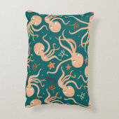 水中動物とのシームレスな海、銅 アクセントクッション (裏面(縦))