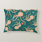 水中動物とのシームレスな海、銅 アクセントクッション (裏面)