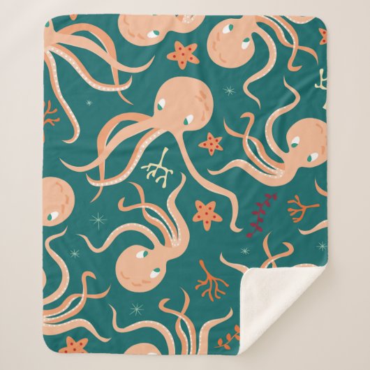 水中動物とのシームレスな海、銅 シェルパブランケット (正面)