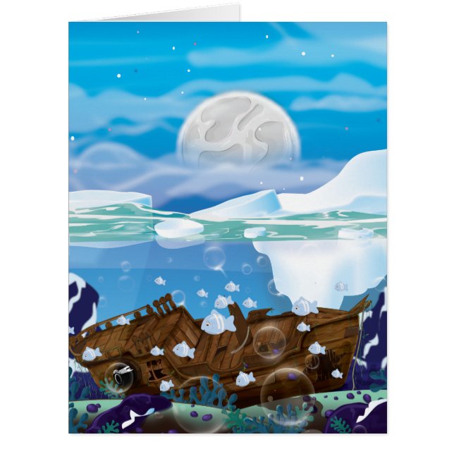 水中北極海難破船 (正面)