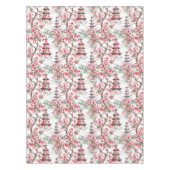 水中国の彩塔 – さくらんぼ花(10) テーブルクロス (正面)