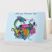 水中国の竜コイ魚 カード (正面)