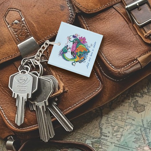 水中国の竜コイ魚 キーホルダー