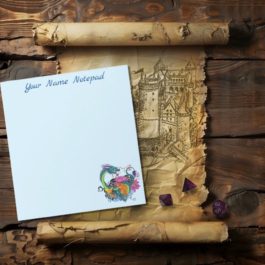 水中国の竜コイ魚 ノートパッド