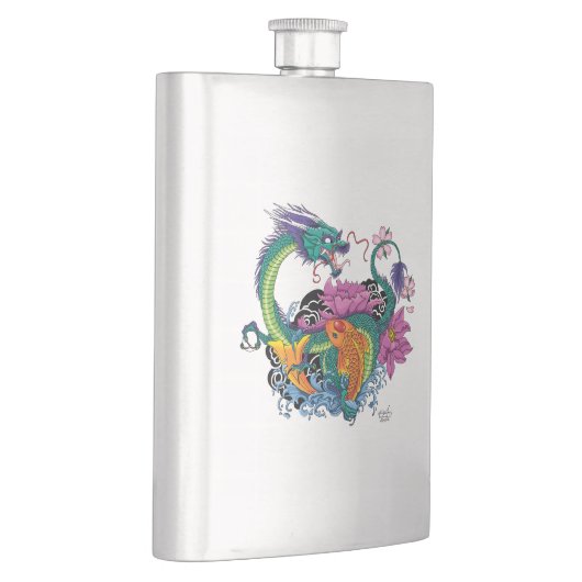 水中国の竜コイ魚 フラスク (右)