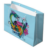 水中国の竜コイ魚 ラージペーパーバッグ (正面アングル)