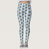 水中国の竜コイ魚 レギンス (正面)