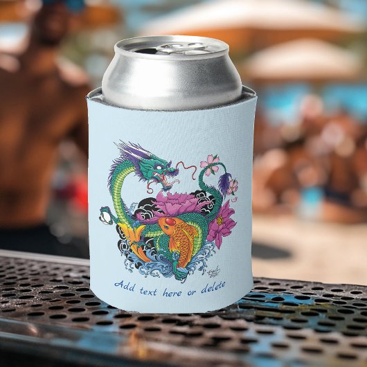 水中国の竜コイ魚 缶クーラー