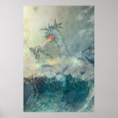 水中国の竜 ポスター (正面)