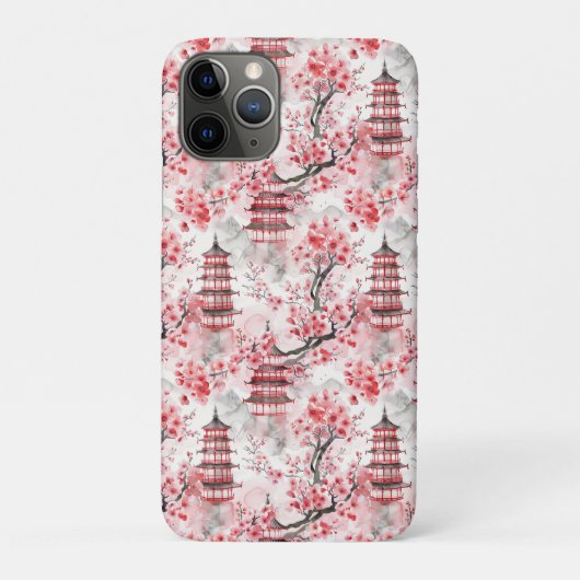 水中国の色さくらんぼ塔(9) Case-Mate iPhoneケース (裏)
