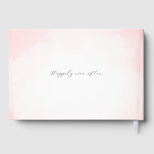 水中国の色の二重の幸福結婚の ゲストブック (裏面)