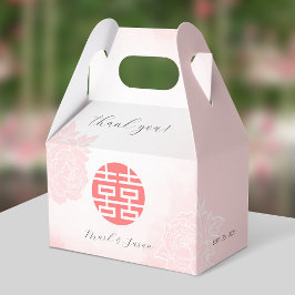 水中国の色の牡丹結婚の フェイバーボックス