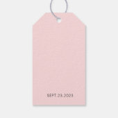 水中国の色ダブル幸せ結婚ラベル ギフトタグ (裏面)