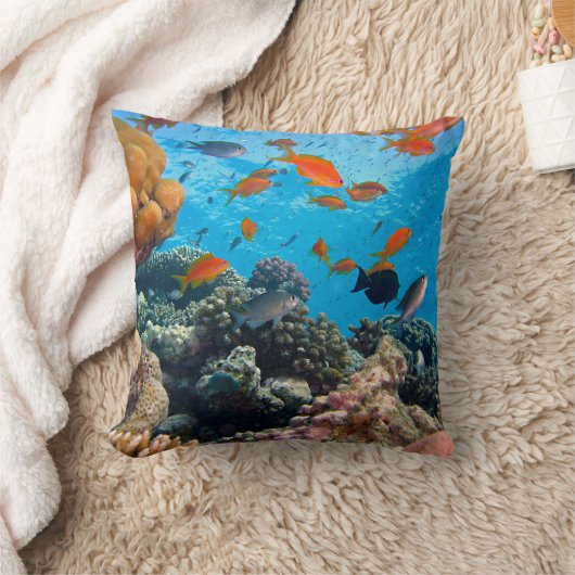 水中場面 クッション (ブランケット)