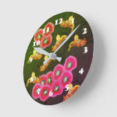 水中夢 ラウンド壁時計 (傾斜)