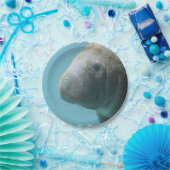 水中大きいマナティー ペーパープレート (パーティー)