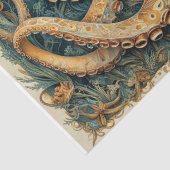 水中威厳のある園のタコのデコパージュ 薄葉紙 (詳細)