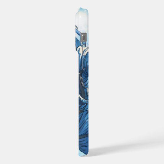 水中宇宙飛行士 iPhoneケース (左側面)