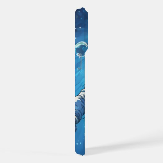 水中宇宙飛行士 iPhoneケース (右側面)