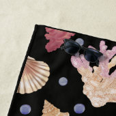 水中宝物 – 貝殻、サンゴ、ヒトデ ビーチタオル (インサイチュ)