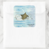 水中手色彩の鮮やか絶滅危惧種イーグル線 スクエアシール (バッグ)