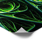 水中抽象パターン ポスター (角)