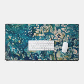 水中抽象芸術ファンタジー デスクマット (キーボード&マウス)