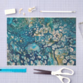 水中抽象芸術ファンタジー 薄葉紙 (クラフト)