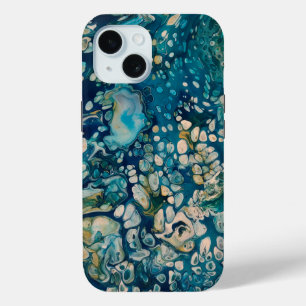 水中抽象芸術ファンタジー iPhone 15ケース
