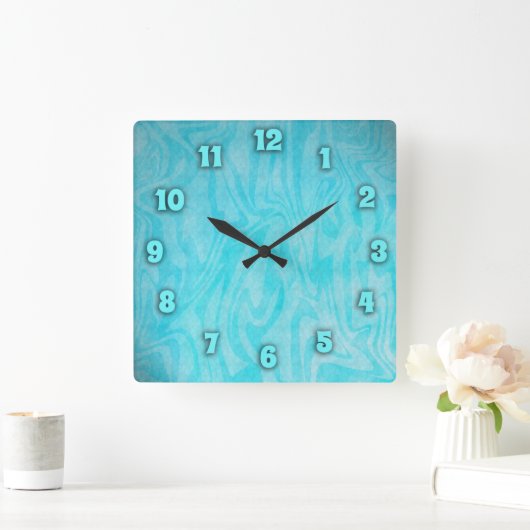 水中時間 スクエア壁時計 (ホーム)