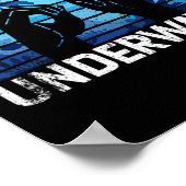 水中最高ので話す方法はアメリカのサインL ポスター (角)