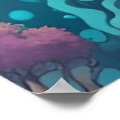 水中樹木 ポスター (角)