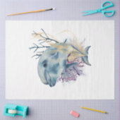 水中水彩系デザイン3 薄葉紙 (クラフト)