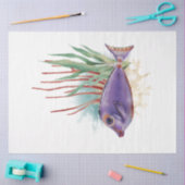 水中水彩系デザイン7 薄葉紙 (クラフト)