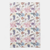 水中水色合成シリーズデザイン1 キッチンタオル (縦)