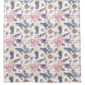 水中水色合成シリーズデザイン1 シャワーカーテン (正面)