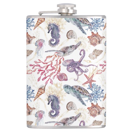 水中水色合成シリーズデザイン1 フラスク (正面)