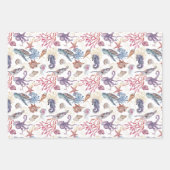 水中水色合成シリーズデザイン1 ラッピングペーパーシート (正面)