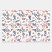 水中水色合成シリーズデザイン1 ラッピングペーパーシート (正面3)