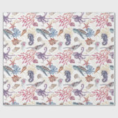 水中水色合成シリーズデザイン1 ラッピングペーパー (フラット)