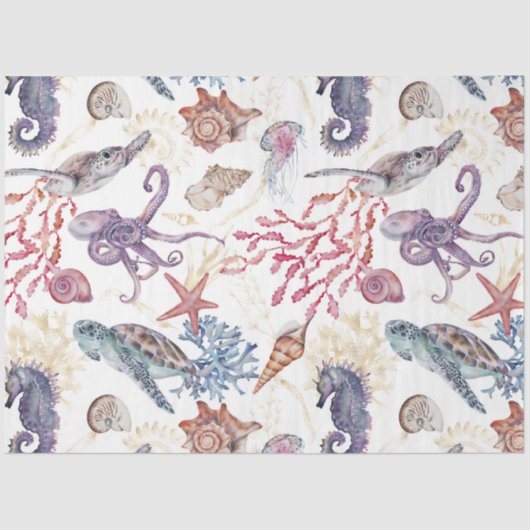 水中水色合成シリーズデザイン1 薄葉紙 (正面)