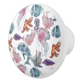 水中水色合成シリーズデザイン2 セラミックノブ (右)